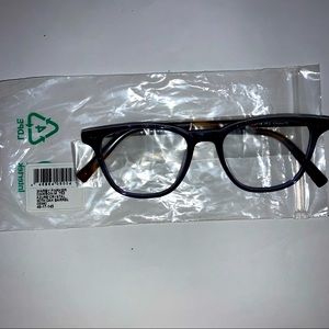 Warby parker Dawson azure crystal with oak barrel